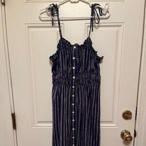 Universal Thread Blue and White Stripe Midi Dress